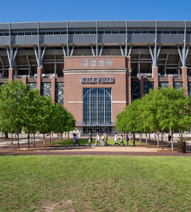 Aggie Park and Kyle Field at Texas A&M University
